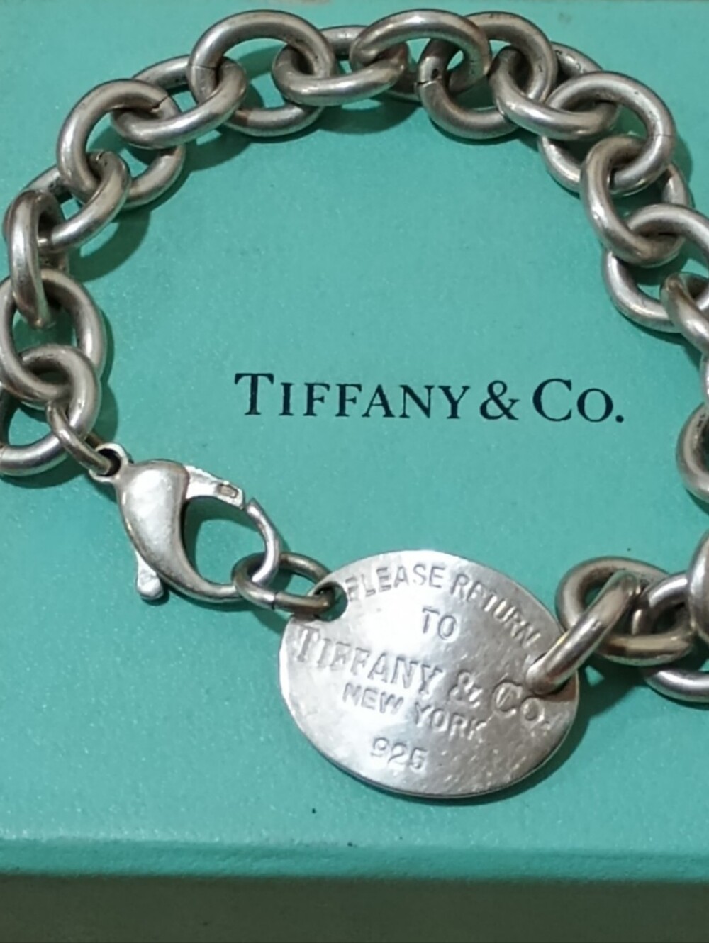 Tiffany & Co. Return to Tiffany Oval Tag Bracelet 925 Sterling Silver - Picture 4 of 4
